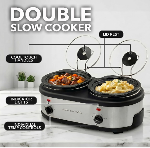 Double Slow Cooker